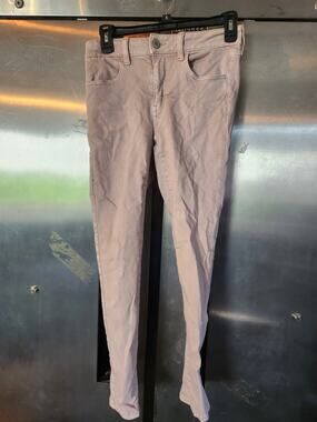 American Eagle Outfitters Brown Super Stretch Skinny Jeans Size 4 Short